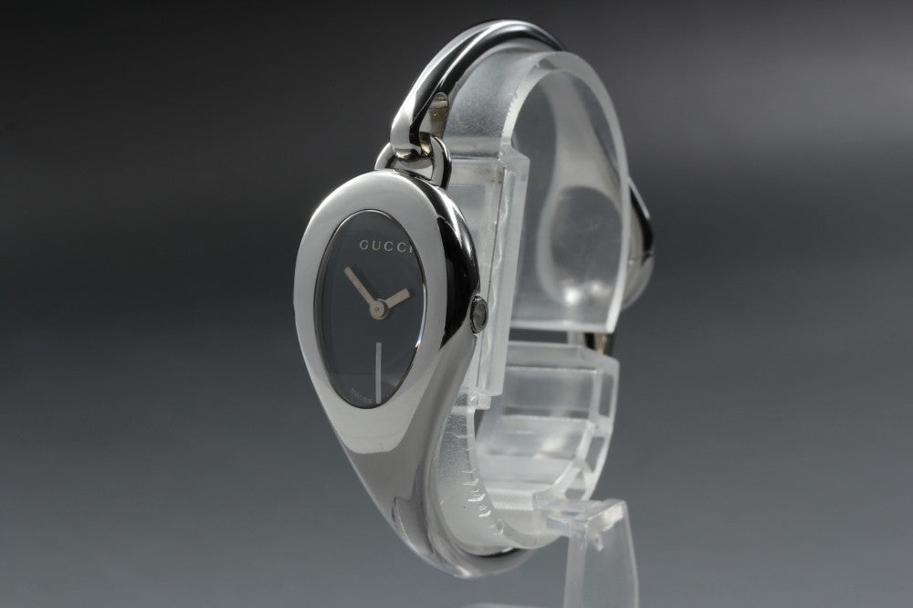 Near MINT GUCCI Horsebit 103 Black Quartz 21.5mm Ladies Watch