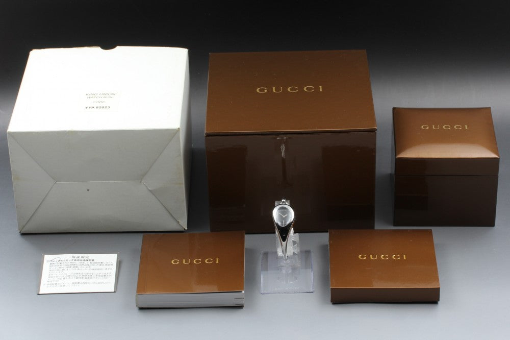 Near MINT GUCCI Horsebit 103 Black Quartz 21.5mm Ladies Watch