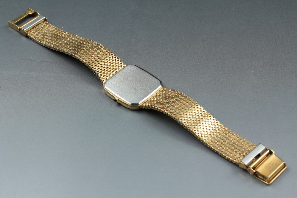 Near MINT SEIKO Dolce 9521-5210 Gold Quartz 27.1mm Men's Watch 1987