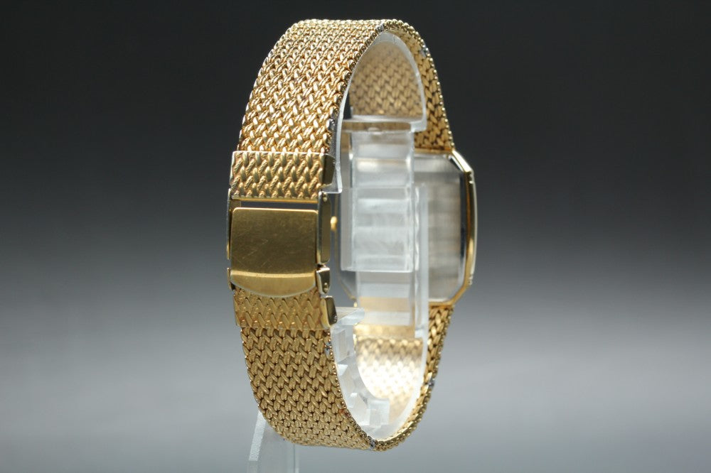 Near MINT SEIKO Dolce 9521-5210 Gold Quartz 27.1mm Men's Watch 1987