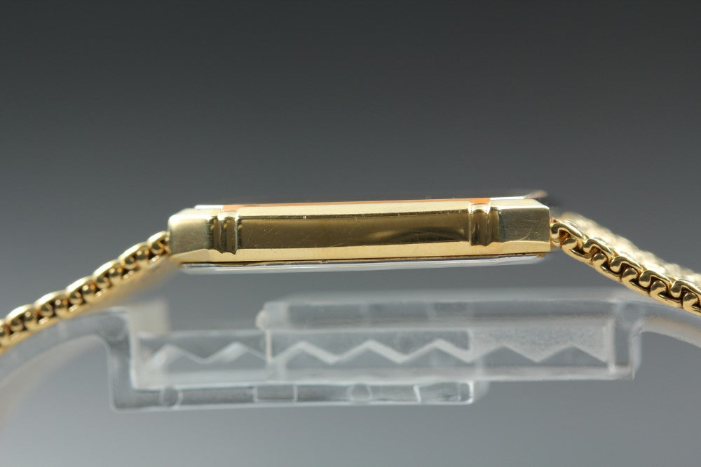 Near MINT SEIKO Dolce 9521-5210 Gold Quartz 27.1mm Men's Watch 1987