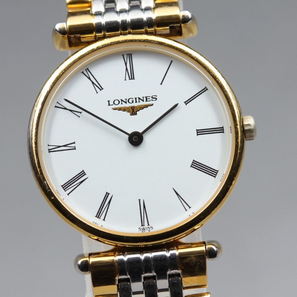 Near MINT LONGINES Grand Classic L4.135.2 White Quartz 24mm Ladies Watch