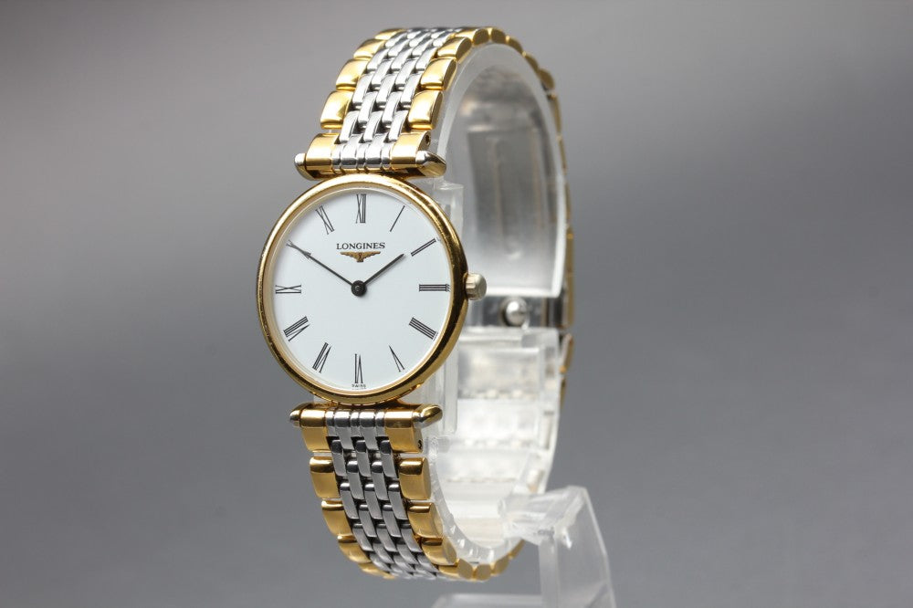 Near MINT LONGINES Grand Classic L4.135.2 White Quartz 24mm Ladies Watch