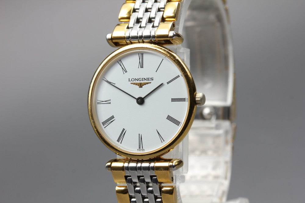 Near MINT LONGINES Grand Classic L4.135.2 White Quartz 24mm Ladies Watch
