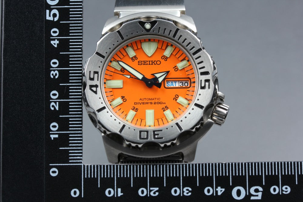 Near MINT SEIKO 7S26-0350 Orange Auto 41.5mm Men's Watch