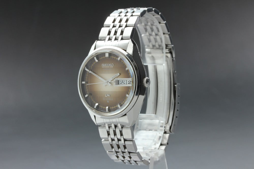 SEIKO Lord Matic 5606-7280 Brown Auto 33.4mm Men's Watch 1973