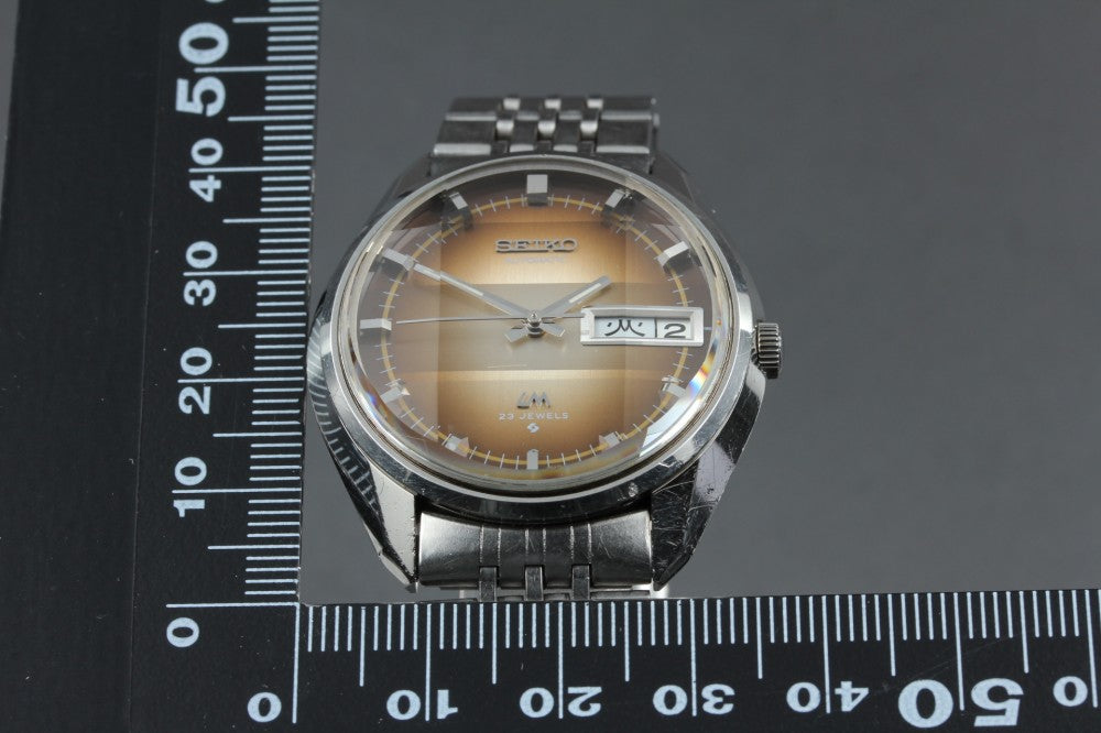 SEIKO Lord Matic 5606-7280 Brown Auto 33.4mm Men's Watch 1973