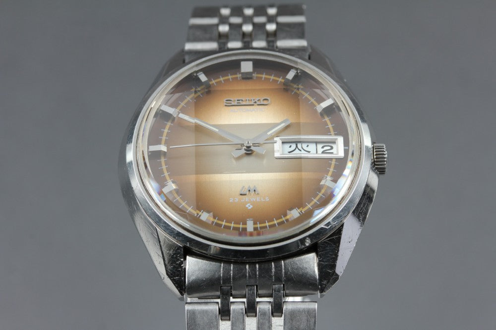 SEIKO Lord Matic 5606-7280 Brown Auto 33.4mm Men's Watch 1973