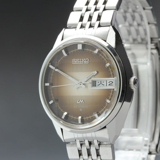 SEIKO Lord Matic 5606-7280 Brown Auto 33.4mm Men's Watch 1973