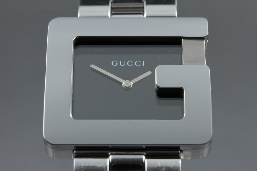 Near MINT GUCCI 3600M Black Quartz 31.4mm Men's Watch