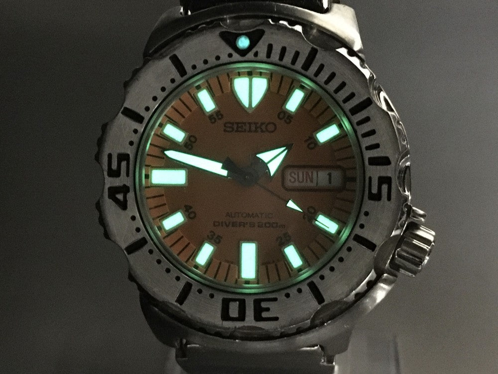 Near MINT SEIKO SKX781/7S26-0350 Orange Auto 41.4mm Men's Watch