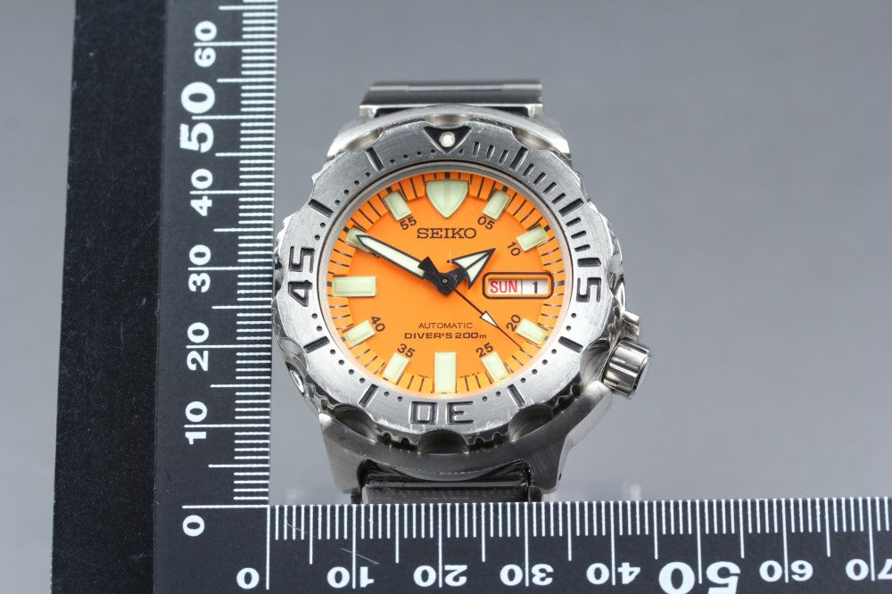 Near MINT SEIKO SKX781/7S26-0350 Orange Auto 41.4mm Men's Watch