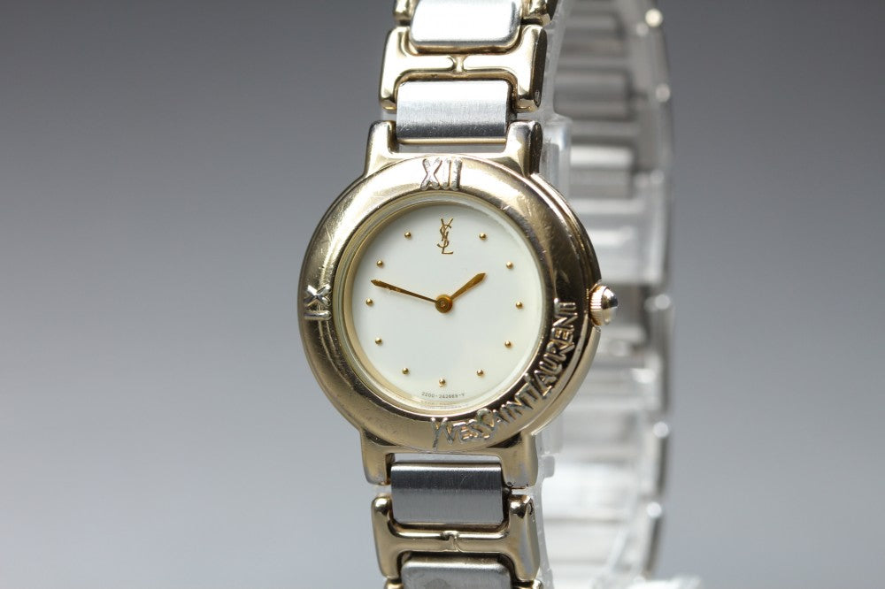 Yves Saint Laurent 2200-229789 White Quartz 23.3mm Ladies Watch