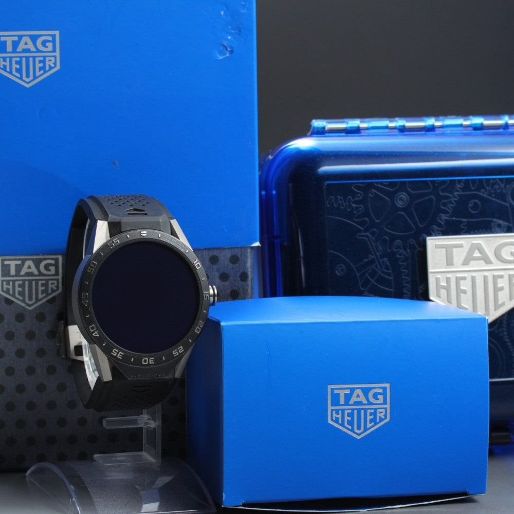 Near MINT TAG Heuer Connected SAR8A80 Black Quartz 46.1mm Men's Watch