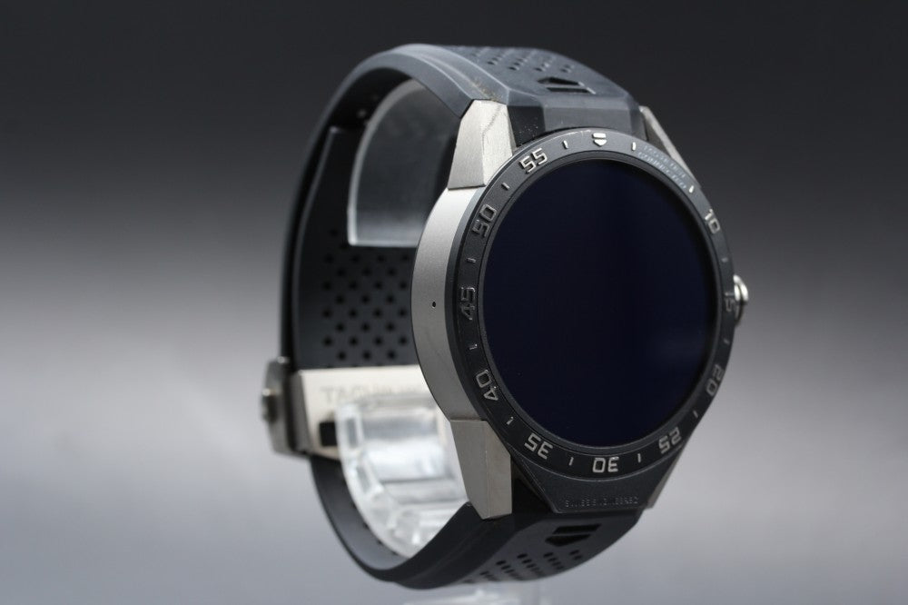 Near MINT TAG Heuer Connected SAR8A80 Black Quartz 46.1mm Men's Watch