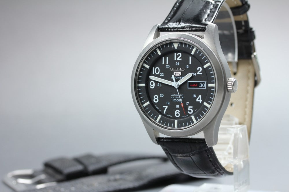 SEIKO 5 Sports 7S36-03J0 Black Auto 40.6mm Men's Watch