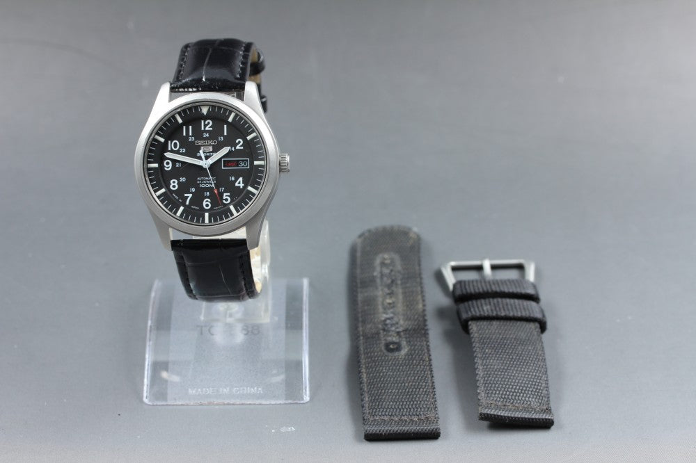 SEIKO 5 Sports 7S36-03J0 Black Auto 40.6mm Men's Watch