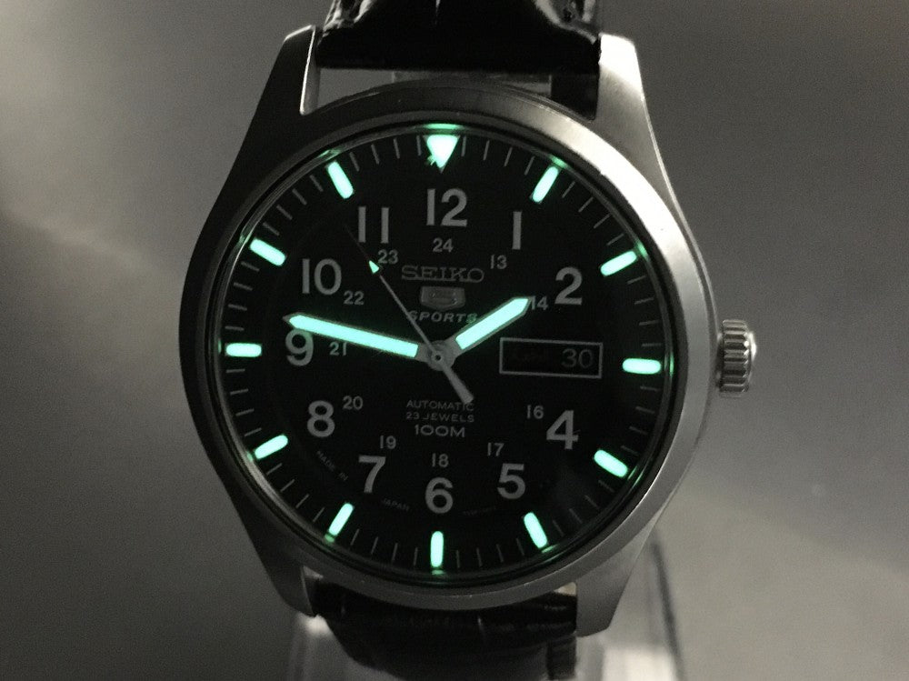 SEIKO 5 Sports 7S36-03J0 Black Auto 40.6mm Men's Watch