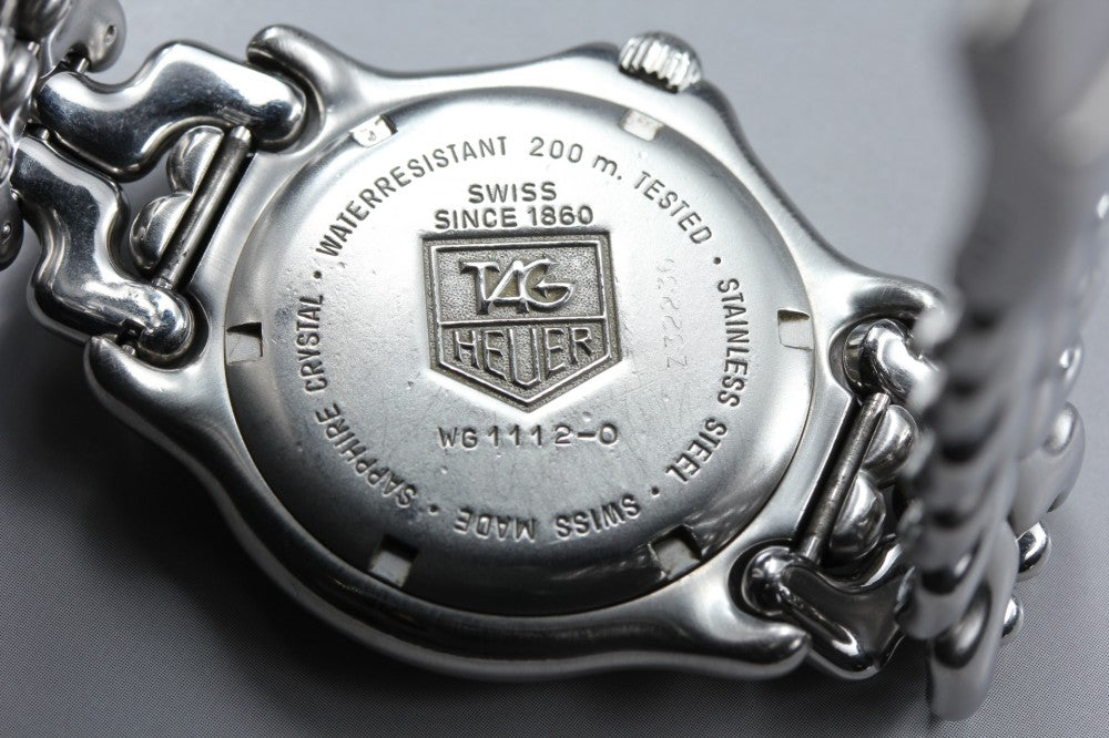 Near MINT TAG Heuer S/el WG1112-0 White Quartz 34.6mm Men's Watch