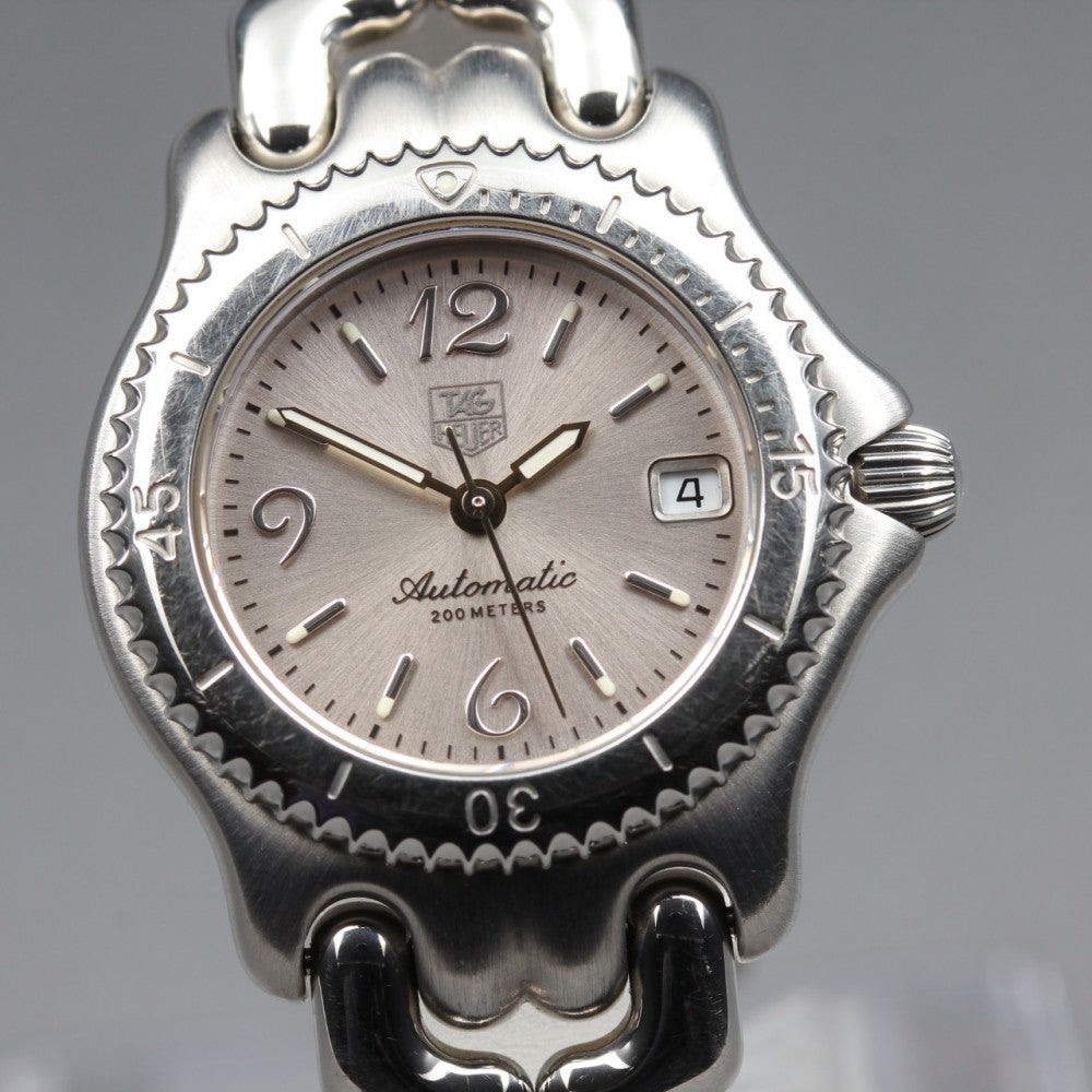 Near MINT TAG Heuer S/el WG2310 Silver Auto 26.3mm Ladies Watch