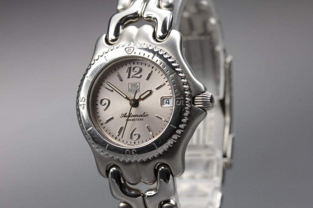 Near MINT TAG Heuer S/el WG2310 Silver Auto 26.3mm Ladies Watch
