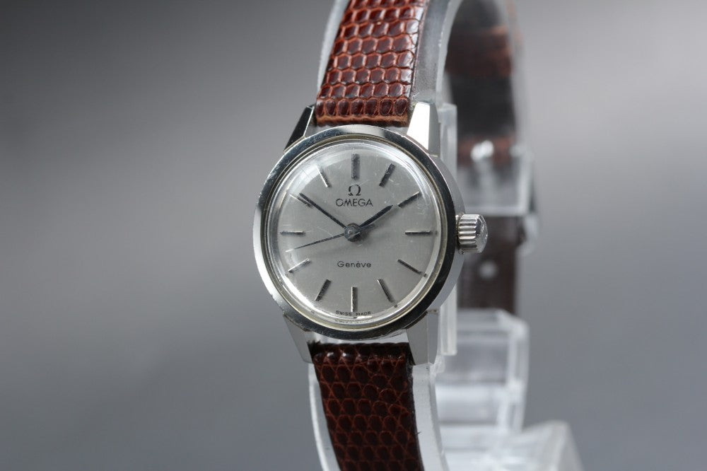 OMEGA Geneve Cal.630 Silver Manual 22mm Ladies Watch 1968