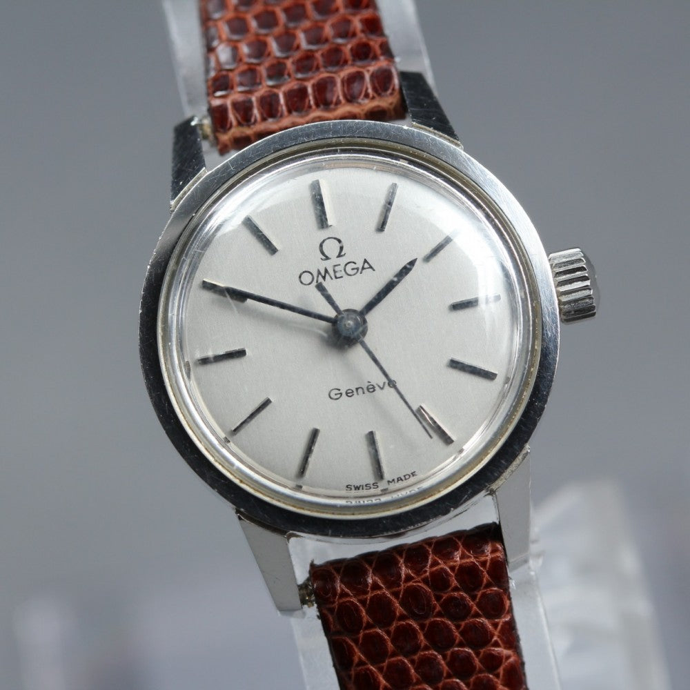 OMEGA Geneve Cal.630 Silver Manual 22mm Ladies Watch 1968