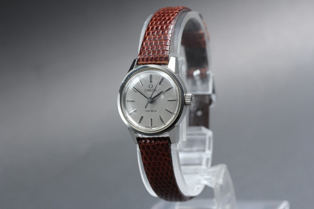 OMEGA Geneve Cal.630 Silver Manual 22mm Ladies Watch 1968