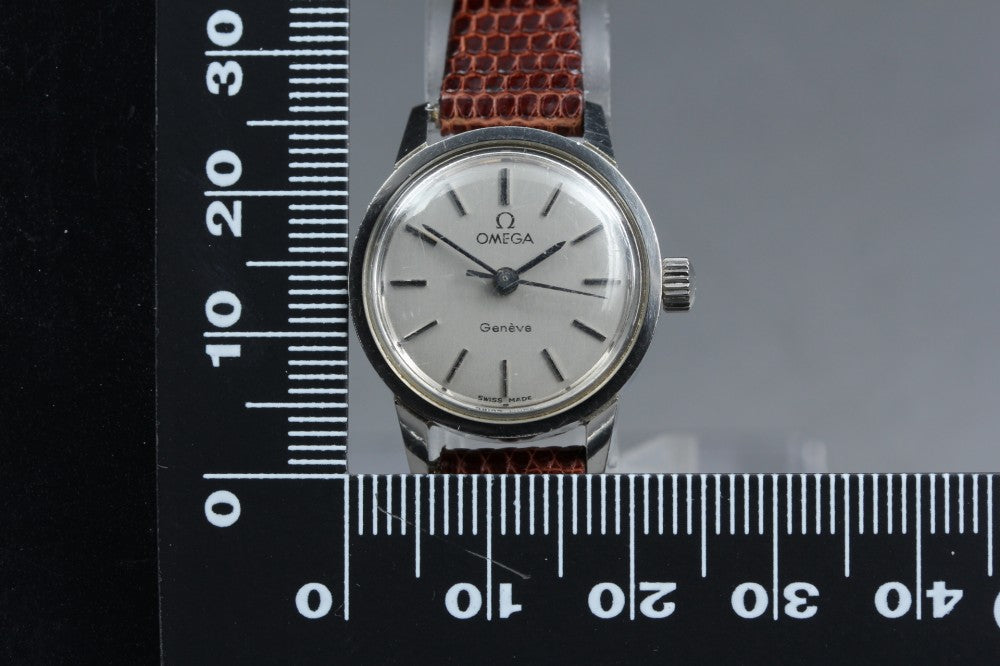OMEGA Geneve Cal.630 Silver Manual 22mm Ladies Watch 1968