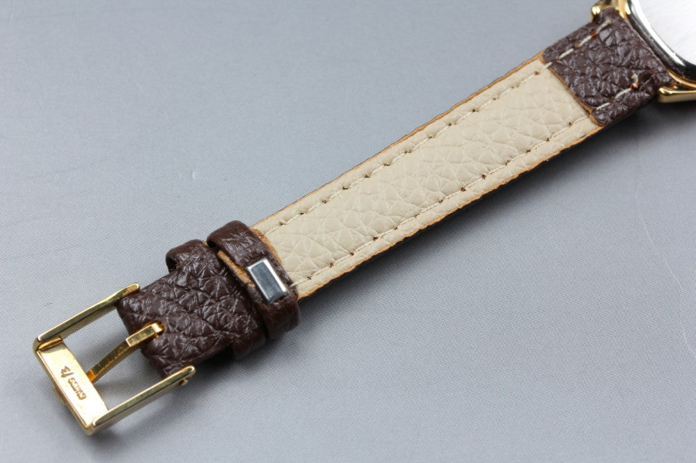 Near MINT OMEGA De Ville Cal.1387 Gold Quartz 18.7mm Ladies Watch