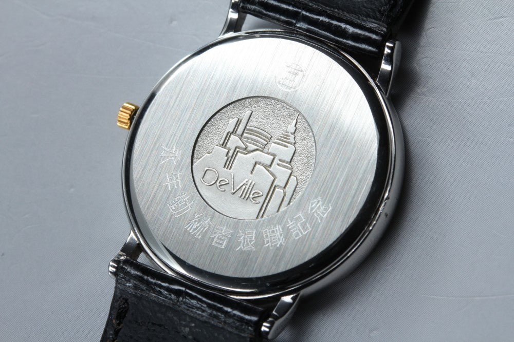 Near MINT OMEGA De Ville 196.0312.1 Cal.1430 Silver Quartz 32.1mm Men's Watch
