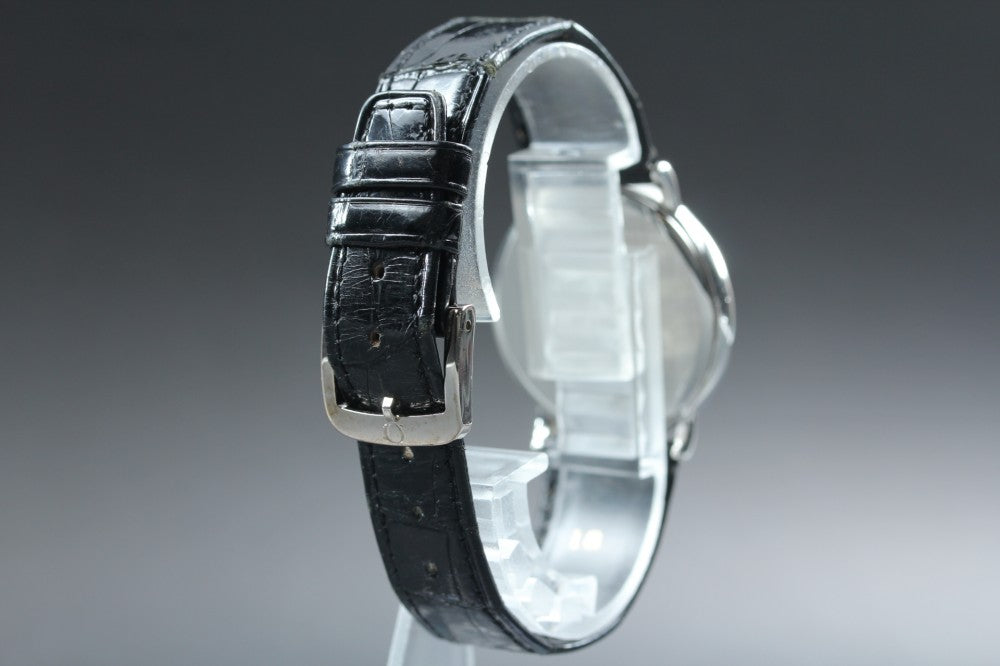 Near MINT OMEGA De Ville 196.0312.1 Cal.1430 Silver Quartz 32.1mm Men's Watch
