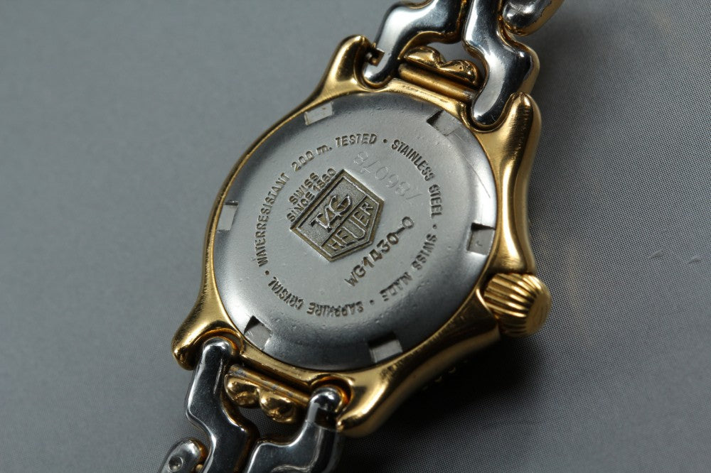 Near MINT TAG Heuer S/el WG1430-0 Beige Quartz 22.6mm Ladies Watch