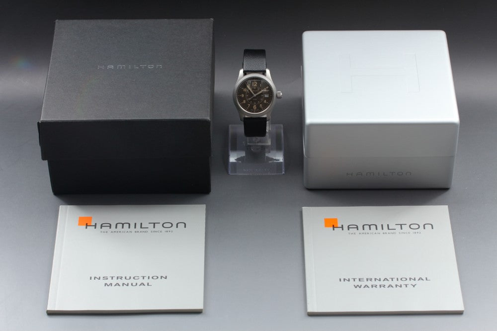 MINT HAMILTON Khaki H682010 Brown Quartz 37mm Men's Watch