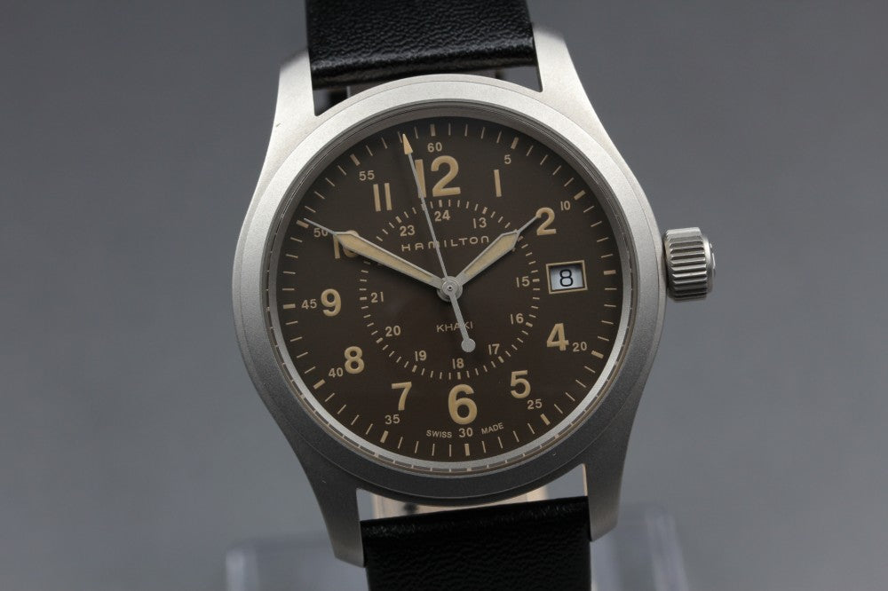 MINT HAMILTON Khaki H682010 Brown Quartz 37mm Men's Watch