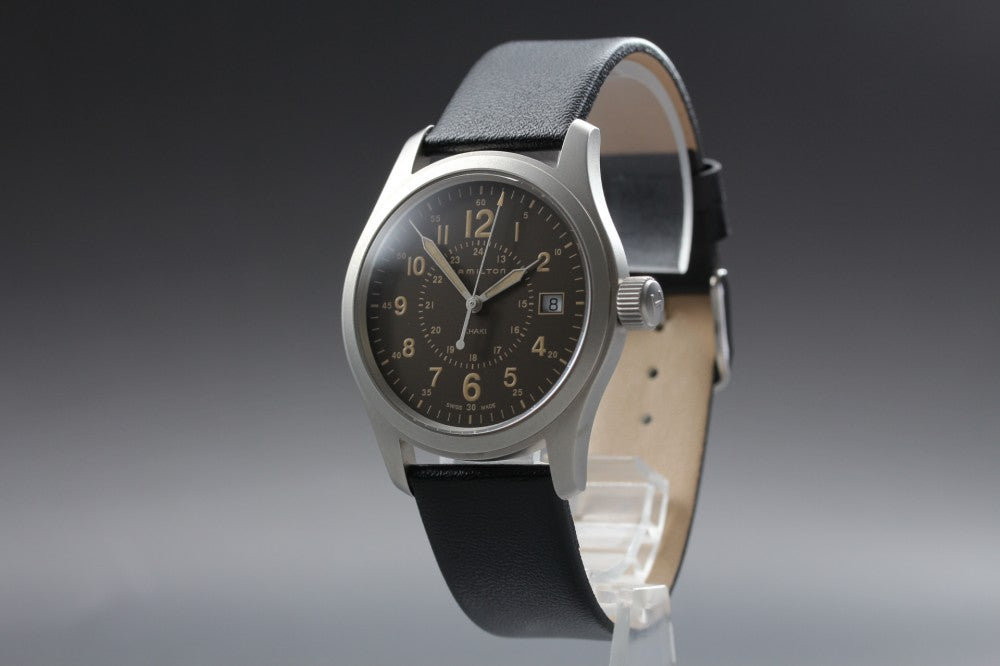 MINT HAMILTON Khaki H682010 Brown Quartz 37mm Men's Watch