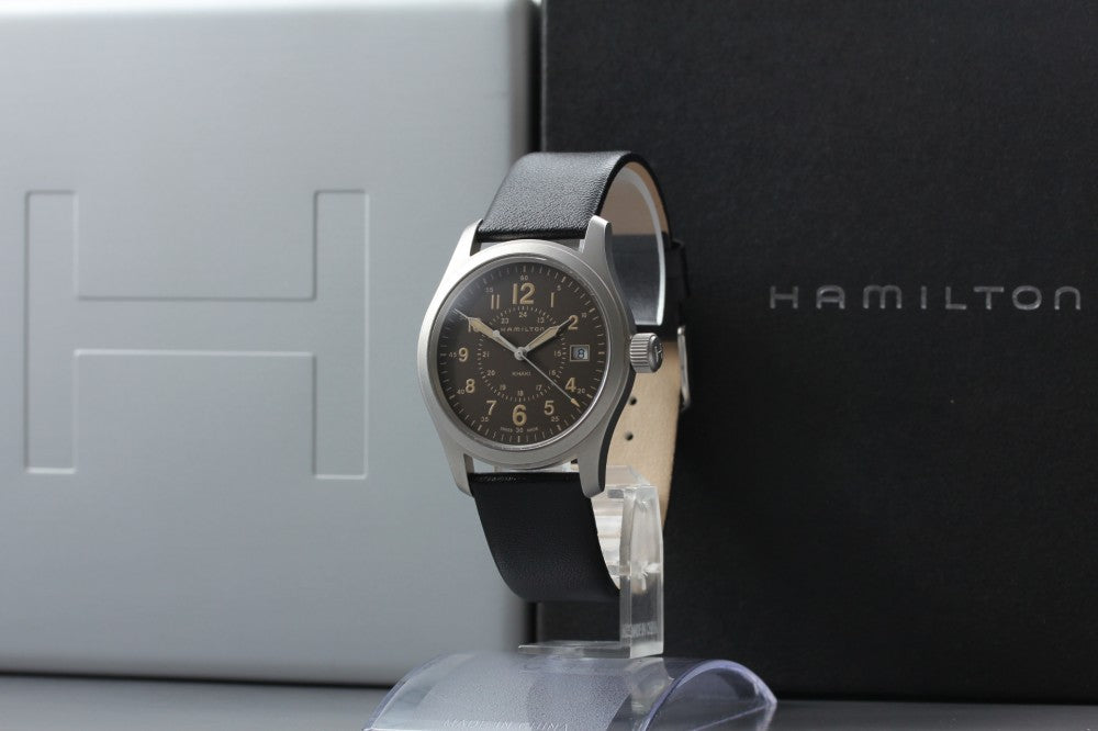 MINT HAMILTON Khaki H682010 Brown Quartz 37mm Men's Watch