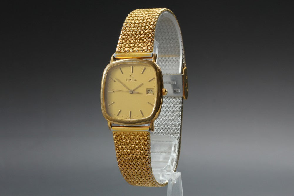 OMEGA De Ville 196.0317.1 Cal.1430 Gold Quartz 30mm Men's Watch