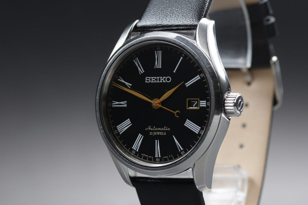 Near MINT SEIKO Presage SARX029/6R15-03E0 Black Auto 39.7mm Men's Watch 2015
