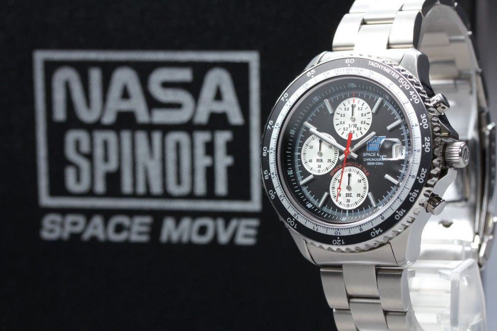 MINT SEIKO NASA SPINOFF Silver Quartz 42.3mm Men's Watch
