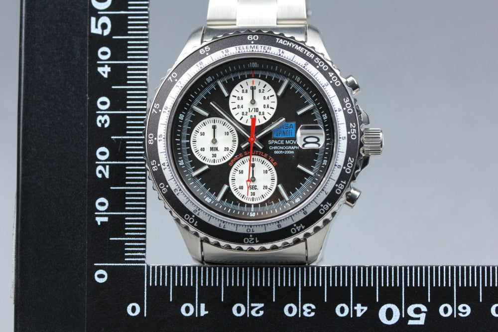 MINT SEIKO NASA SPINOFF Silver Quartz 42.3mm Men's Watch