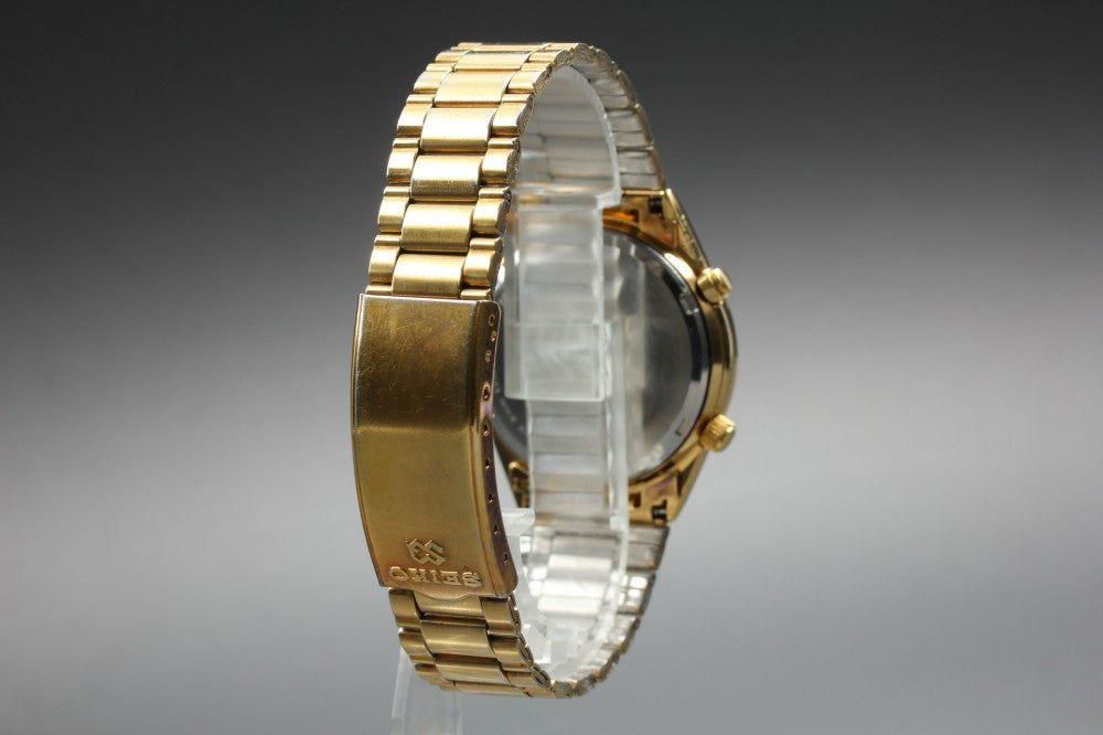 Near MINT SEIKO 7A28-7029 Gold Quartz 36mm Men's Watch 1984
