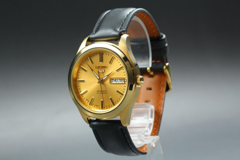 SEIKO Seiko 5 7S26-03W0 Gold Auto 36.2mm Men's Watch