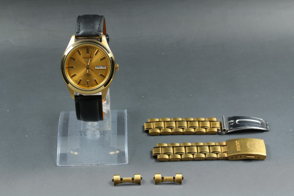 SEIKO Seiko 5 7S26-03W0 Gold Auto 36.2mm Men's Watch