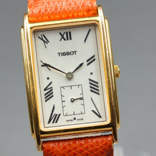 Near MINT TISSOT A282K Silver Quartz 23.3mm Ladies Watch