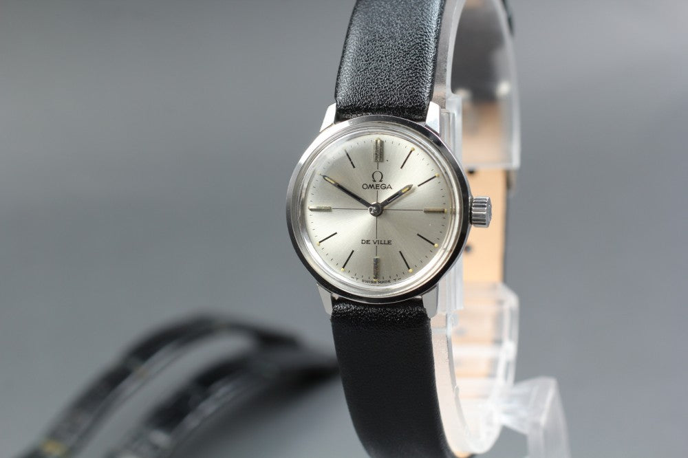 Near MINT OMEGA 515007 TOOL 101 Silver Manual 22.2mm Ladies Watch
