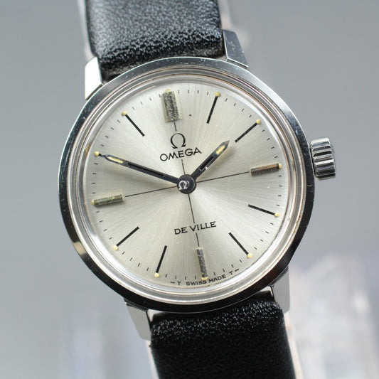 Near MINT OMEGA 515007 TOOL 101 Silver Manual 22.2mm Ladies Watch