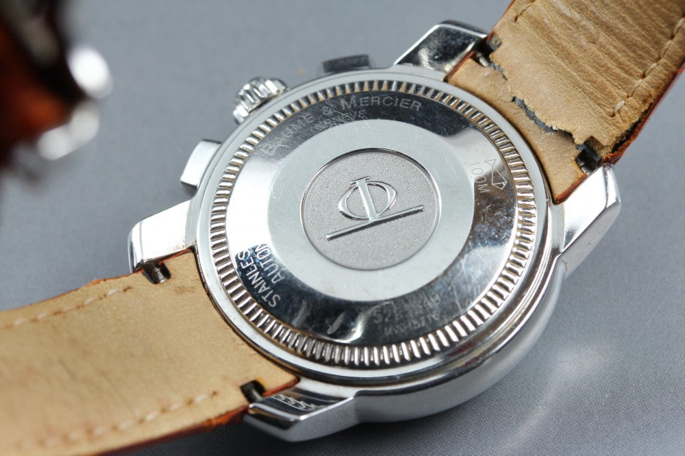 Near MINT Baume&Mercier Cape Land MV045216 Brown Auto 34.8mm Men's Watch