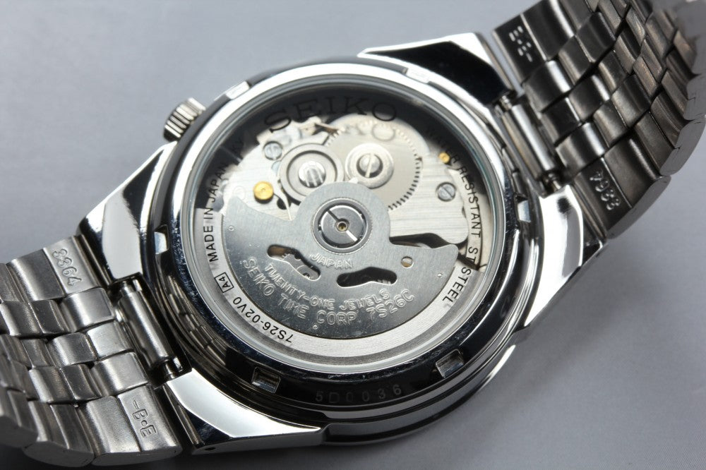 Near MINT SEIKO 5 7S26-02V0 White Auto 34.2mm Men's Watch