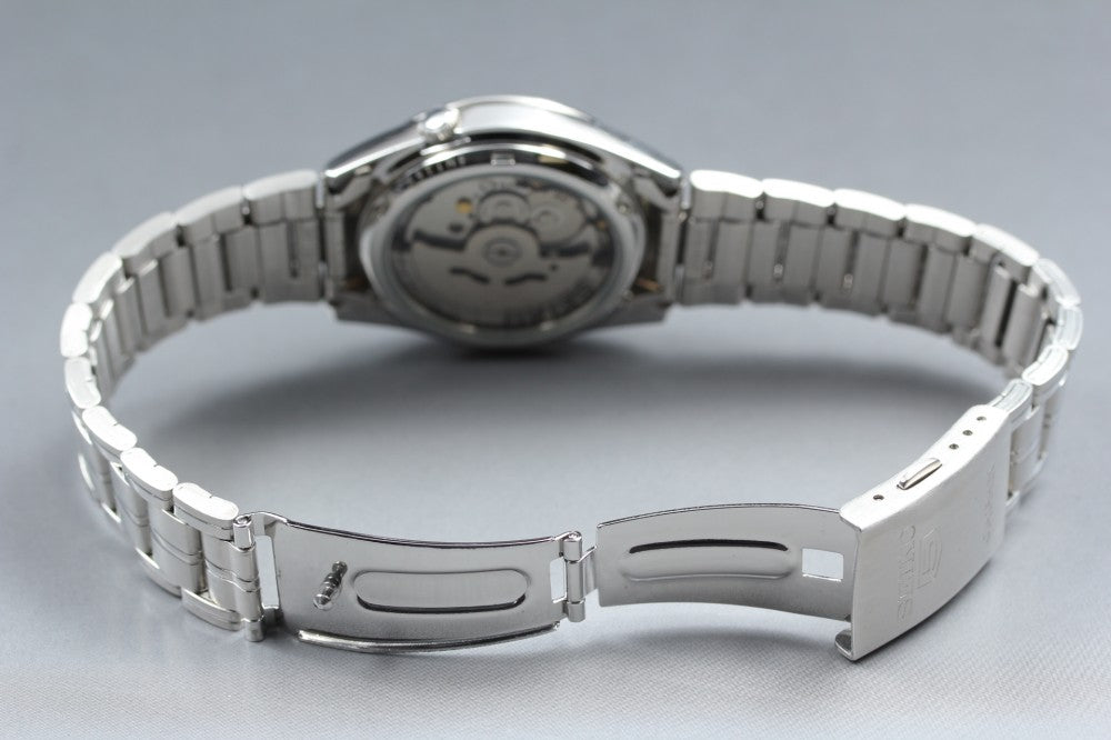 Near MINT SEIKO 5 7S26-03B0 White Auto 36.4mm Men's Watch